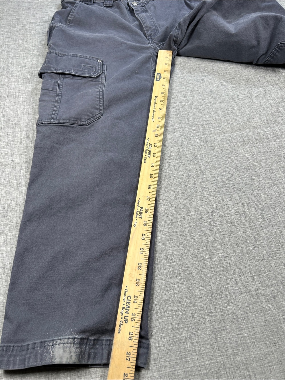 Duluth Trading Flex Fire Hose Cargo Work Pants Men 36x30 Blue-Gray Utility - Picture 8 of 13